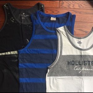 tank tops 1 American Eagle 2 Hollister
